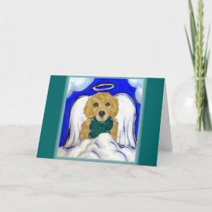 Golden Retriever Angel Card