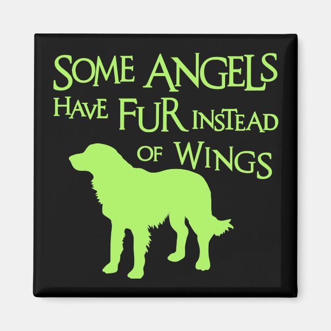 GOLDEN RETRIEVER ANGEL MAGNET (Front)