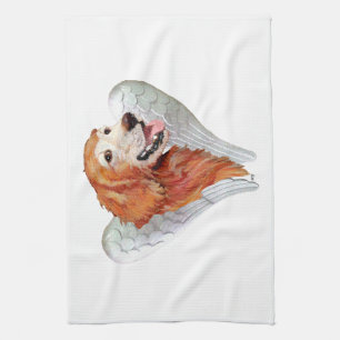 Golden Retriever Angel Tea Towel