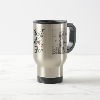 Golden Retriever Art Best Mum Ever Travel Mug