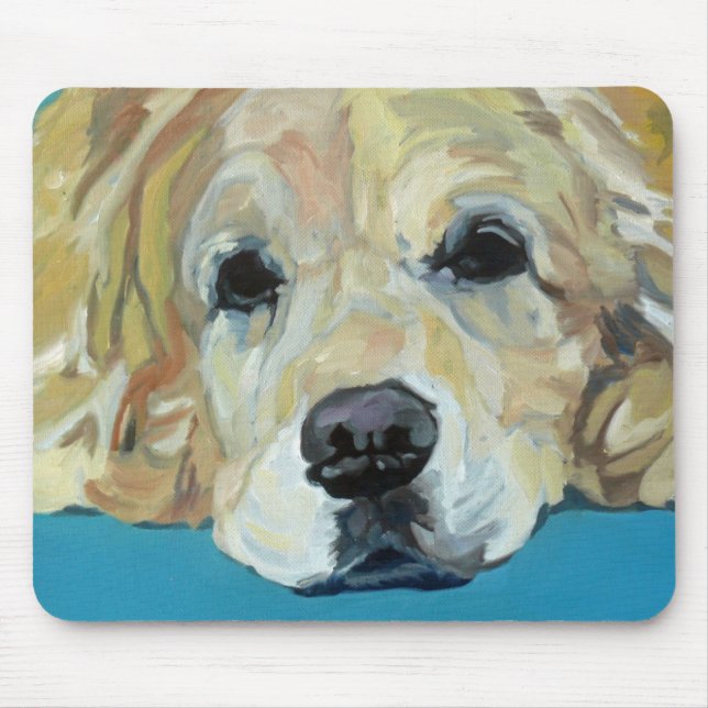 Golden Retriever Art Mousepad (Front)