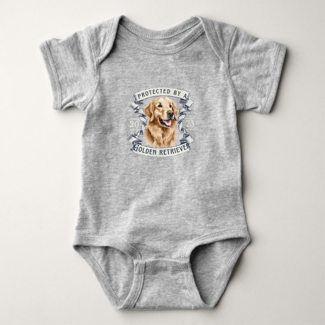 Golden Retriever Baby Bodysuit (Front)