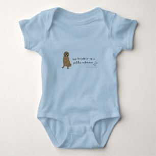 golden retriever baby bodysuit