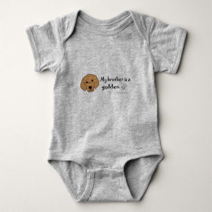 golden retriever baby bodysuit