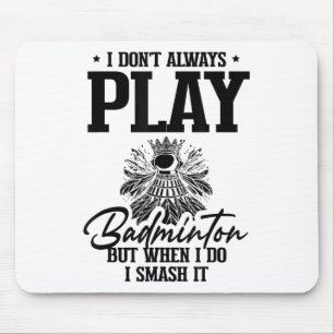 Golden Retriever Badminton Player Shuttle Mouse Pad