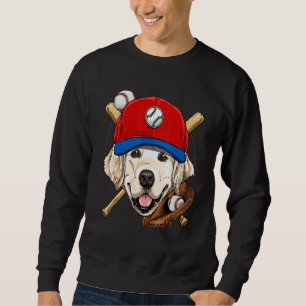 Golden Retriever Baseball Player Coaches Catcher D Sweatshirt