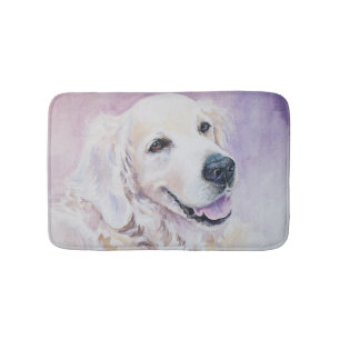 Golden retriever bath mat