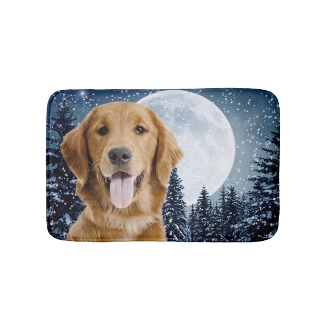Golden Retriever Bath Mat (Front)