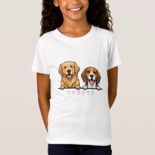 Golden Retriever & Beagle Best for animal lovers T-Shirt