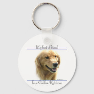 Golden Retriever Best Friend Keychain