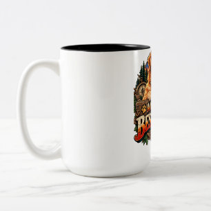Golden Retriever Best Friend – Mountain Sunset Dog Two-Tone Coffee Mug