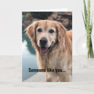 Golden Retriever Birthday Card