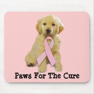 Golden Retriever Breast Cancer Mousepad