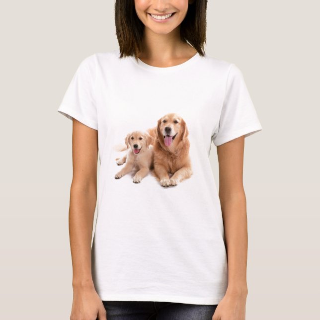 Golden Retriever Buddies T-Shirt (Front)