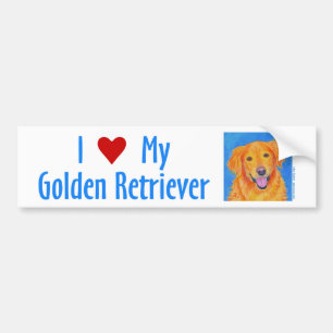 Golden Retriever Bumper Sticker - "Sydney"
