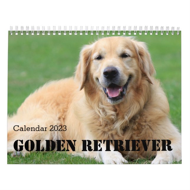 Golden Retriever Calendar 2023 (Cover)