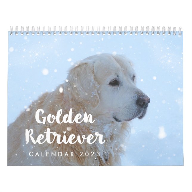 Golden Retriever Calendar 2023 Personalised (Cover)