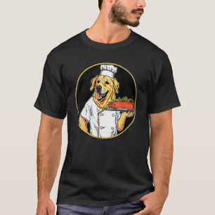 Golden Retriever Chef Funny Dog Cooking T-Shirt