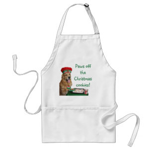 Golden Retriever Christmas Baker Standard Apron