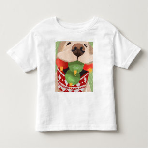 Golden Retriever Christmas Balls Mouth Hilarious Toddler T-Shirt