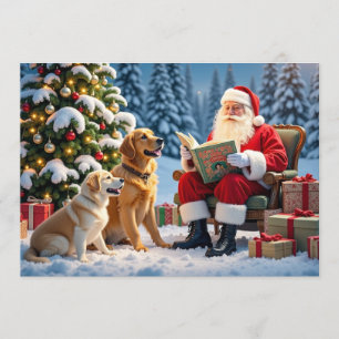 Golden Retriever Christmas Card