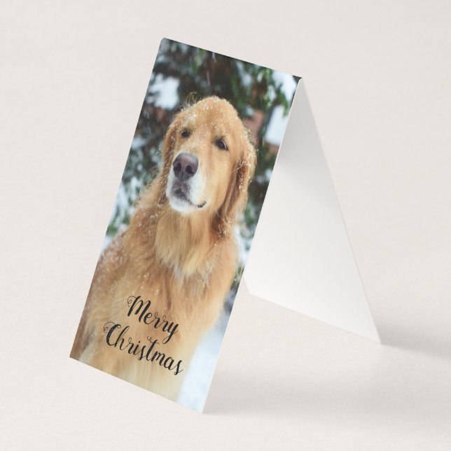 Golden Retriever Christmas Card (Front)