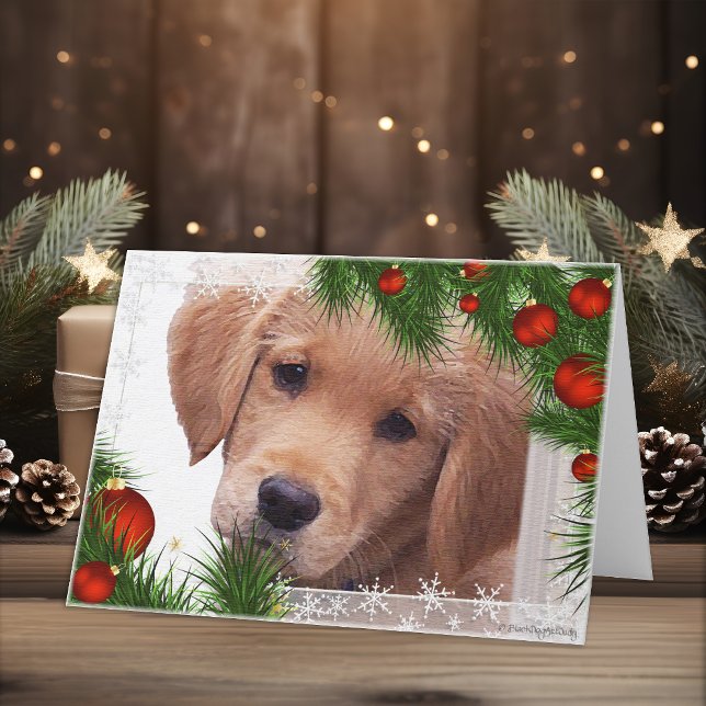 Golden Retriever Christmas Card (Creator Uploaded)