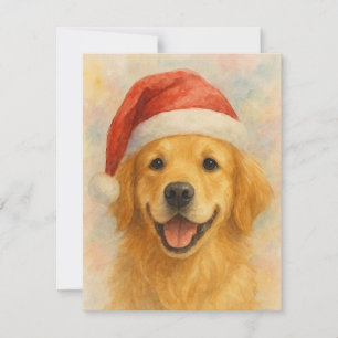Golden Retriever Christmas Card
