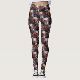 Golden Retriever Christmas Festive Season Leggings