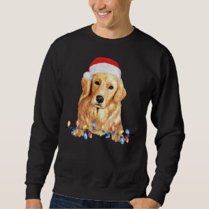 Golden Retriever Christmas Lights Dog Owner Sweatshirt