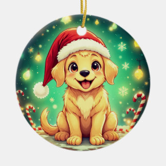Golden Retriever Christmas Ornament