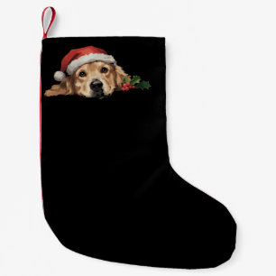 Golden Retriever Christmas Santa Hat Dog Xmas Small Christmas Stocking