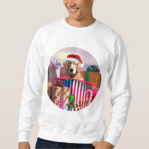 Golden Retriever Christmas Surprise Sweatshirt
