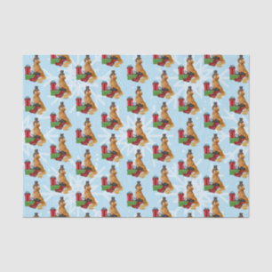 Golden Retriever Christmas  Tissue Paper