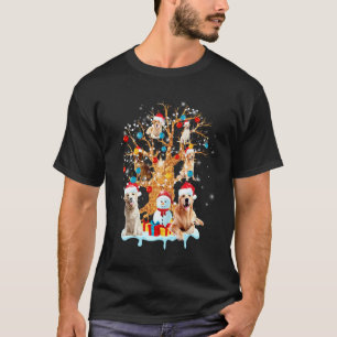 Golden Retriever Christmas Tree Ornament Dog Love T-Shirt