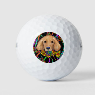 Golden Retriever Cinco de Mayo Golf Balls