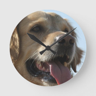 Golden Retriever Clock