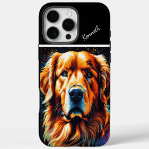 Golden Retriever Close-Up Vibrant portrait  iPhone 16 Pro Max Case