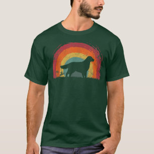 Golden Retriever Corgi Vintage Rainbow Dog Men Wom T-Shirt