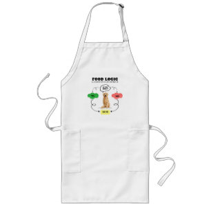 Golden Retriever Custom Name Food Logic Flowchart Long Apron