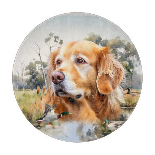 Golden Retriever Cutting Board