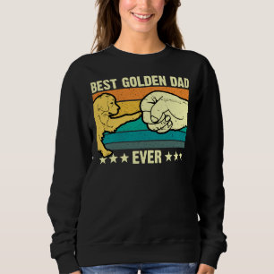 Golden Retriever Dad Ever Golden Retro Vintage Sweatshirt
