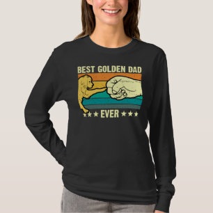 Golden Retriever Dad Ever Golden Retro Vintage T-Shirt