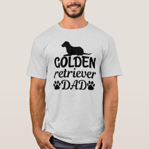 Golden Retriever Dad Funny Men's Basic T-Shirt