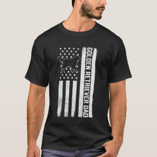 Golden Retriever Dad Golden Dog Dad For Men 4th Of T-Shirt