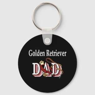 golden retriever dad Keychain