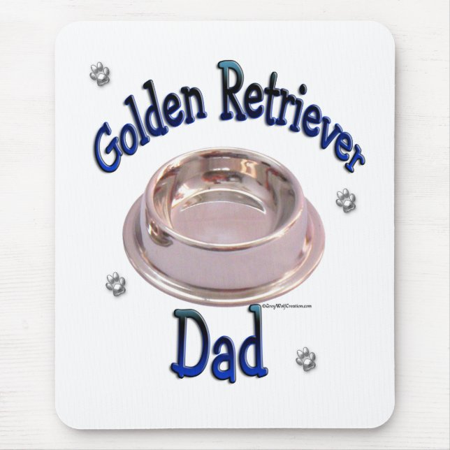 Golden Retriever Dad Mouse Pad (Front)