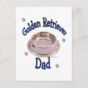 Golden Retriever Dad Postcard