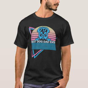 Golden Retriever Dad Retro Best Dog Dad Ever T-Shirt