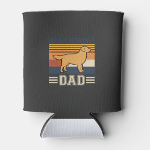 Golden Retriever Dad Retro Dog Can Cooler